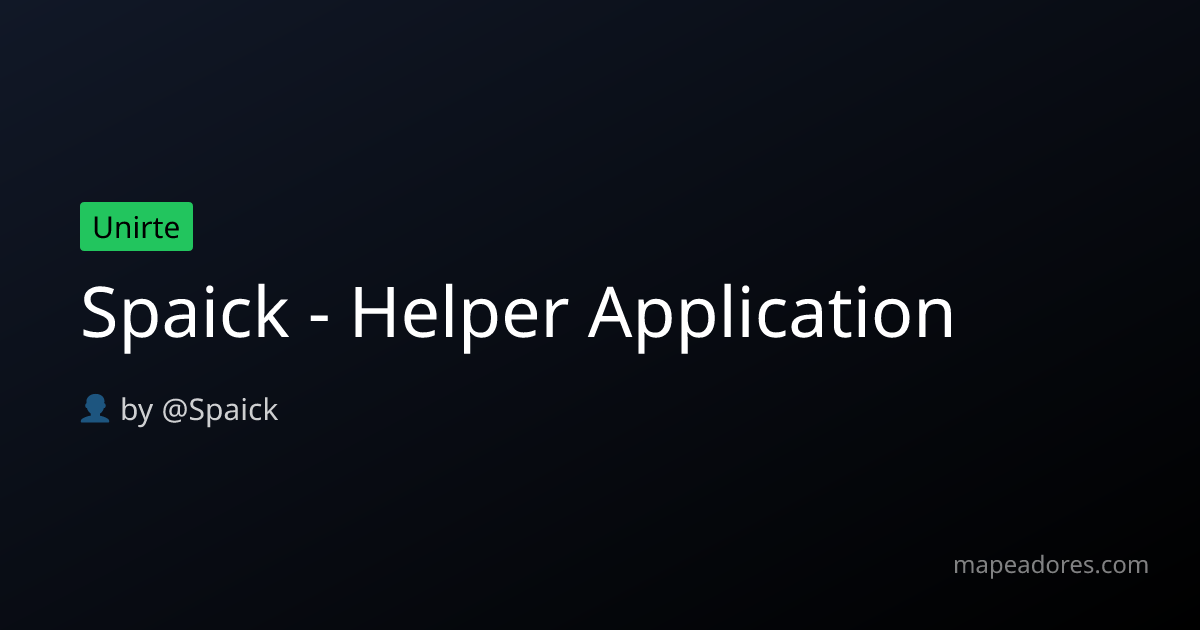 Spaick - Helper Application - Mapeadores